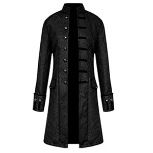 Apocrypha Mens Vintage Tailcoat Jacket Goth Long Steampunk Victorian Coat Size Sm to 3XL