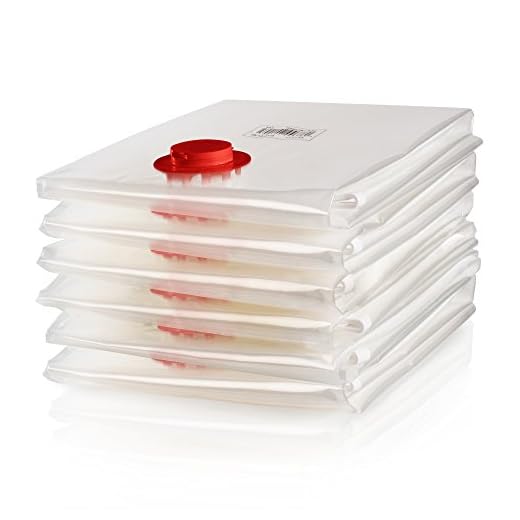 Blumtal - Bolsas de Vacío XL para Ropa (set de 6) 100x80cm, Bolsas de Vacío para Ropa, Bolsas de Vacío para Ahorrar hasta un 90% de Espacio con Aspiradora