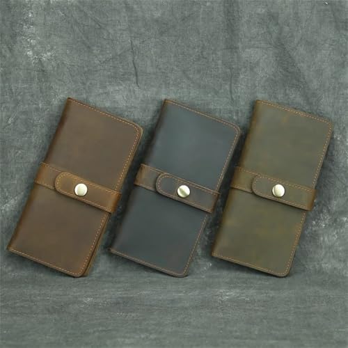 Mens Wallet Men's Long Simple Money Clip Vintage Wallet RFID Blocking(Colour 2)2