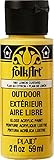 FolkArt Outdoor Acrylic Paint in Assorted Colors (2 Ounce), 1661 Lemon Custard
