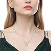 Sterling-Silver-Butterfly-Necklace-Celtic-Jewelry-Gifts-for-Women-Butterfly-Lovers MANBU Sterling Silver Butterfly Necklace - Celtic Jewelry Gifts for Women Butterfly Lovers (rosegold heart necklace)