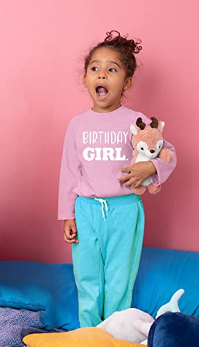 Image of Birthday Girl Shirt Toddler T-Shirt Kid Birthday Party Outfit Tee Gift for Girls 1st 2nd 3rd 4th 5th 6th 7th 8th Tops