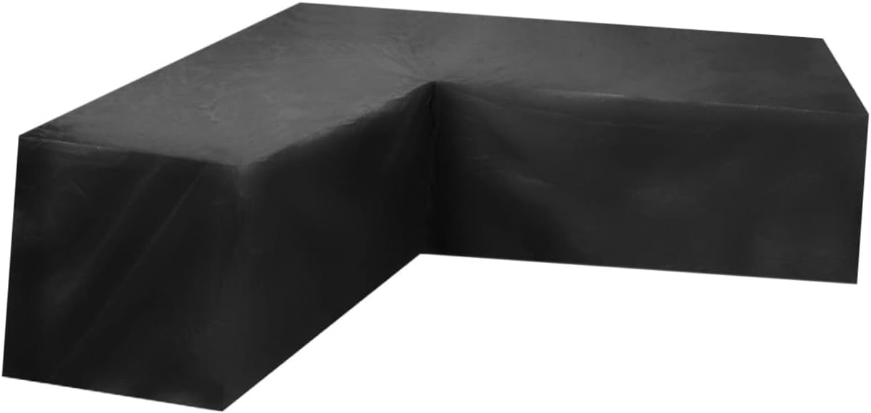 Hemoton L Shaped Outdoor Waterproof Sofa Cover 210D Oxford Fabric Patio Furniture Protector for Garden and Yard Dustproof and Weather Resistant Sectional Cover