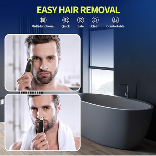 Image of Nose and Ear Trimmer Replaceable Blade, Washable Replacement Head for OneBlade Handles, Precision Grooming Accessory for Nose Hair and Ear Hair Trimming