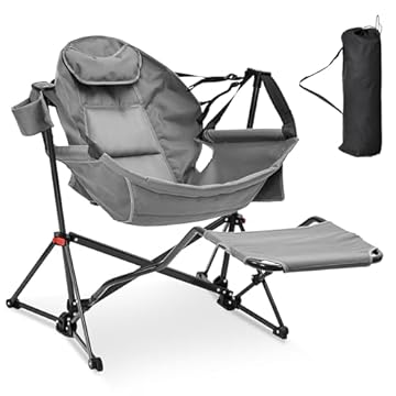 camping chairs that swing