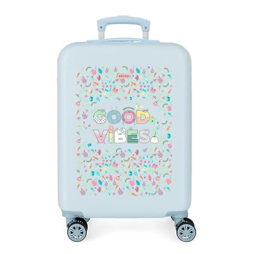 Movom Good Vibes Maleta de cabina Azul 38x55x20 cms Rígida ABS Cierre de combinación lateral 34 2 kgs 4 Ruedas dobles Equipaje de Mano