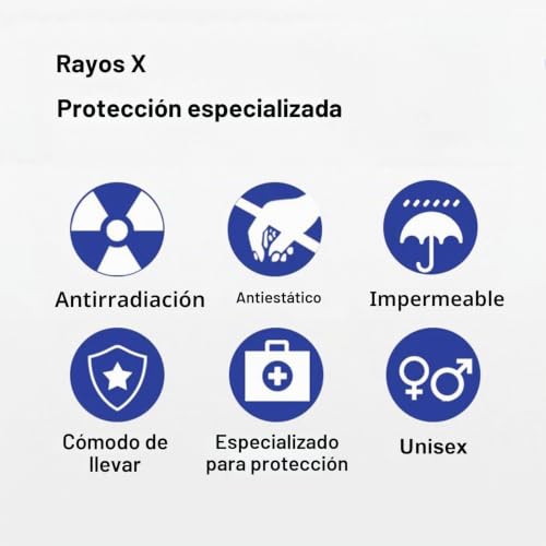 Delantal de Plomo Alivia Carga en Hombros con Protector de Tiroides TC 6