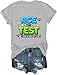 Ace The Test Level Up Test Day Shirts Funny Testing Shirt Gamer Style for Teacher Student Casual Tees