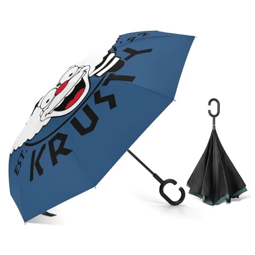 自動車の逆傘 シンプソンズ 逆折り式傘 逆さ傘 逆さ傘 長傘 メンズ 逆折り式 紫外線遮蔽 傘 UVカット 晴雨兼用 自動開閉 速乾 耐強風 メンズ 折りたたみ傘 レディース 軽量 台風対応 梅雨対策 日傘 雨傘