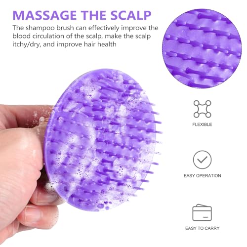 Peigne de lavage manuel pour cuir chevelu et grattoir de massage corps - 5