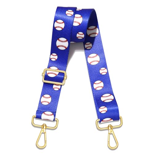 Image of NVENF Game Day Purse Strap Replacement Baseball Basketball Soccer Golf Crossbody Shoulder Bag Straps for Stadium Clear Purse (Style L)