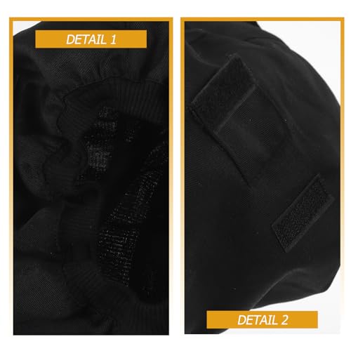 Protector de casco reflectante poliéster algodón con mosquetón de ciclismo 6