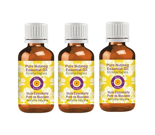 Huile essentielle de noix de muscade distillée à la vapeur pour massage