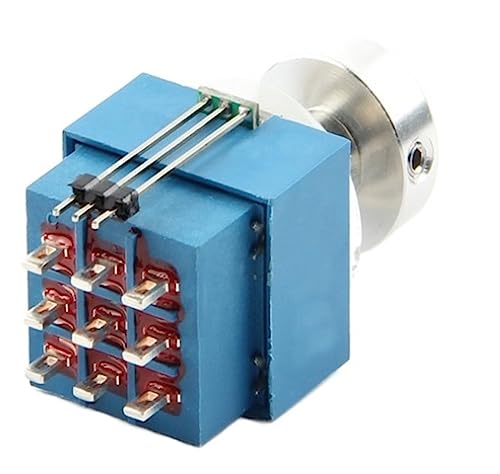 Interrupteur 3PDT bleu avec capuchon couleur et lumière bicolore à 9 broches pour commutateur
