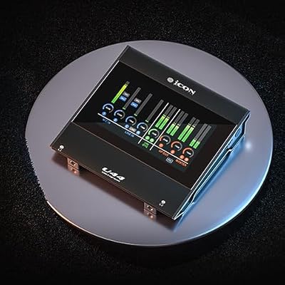 iCON Pro Audio U44 44 USB Audio Interface Sound Card with Large Display, Professional Wired Recording Interface