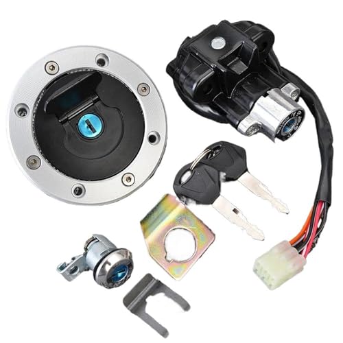 Llave de encendido de motocicleta y tapa de gas con cierre antirrobo para Suzuki V-Strom DL