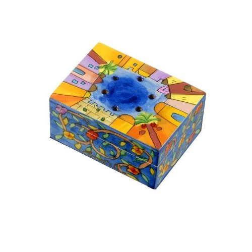 Yair Emanuel Havdalah Spice Box with Western Wall Design (Includes Cloves)