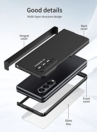 Coque Z Fold 3 de luxe avec protection charnière et verre rose