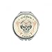 Indian Skeleton Sacrifice Totem Tattoo Hand Compact Mirror Round Portable Pocket Glass
