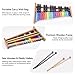 Heuyrao 27 Notes Glockenspiel Xylophone, Professional Wooden Glockenspiel Instrument, Percussion Instrument Kit for Adults and Kids- Includes 4 Mallets and Carrying Bag - Colorful