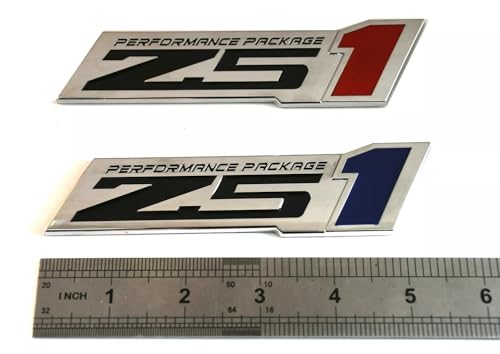 Engine Hood 3D Badge Emblem Decal Replacement for Z51 Performance 2pcs (Silver Blue) by Djblvvs - Used condition - Image 7