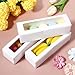 JOUTYFOR 60 Pack Macaron Boxes with Clear Window Small Macaron Pastry Bakery Packaging Container for 6 Bakery Cocoa Truffle Dessert Wedding Gift
