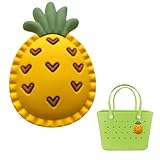 Yisowank Pineapple Charm for Bogg Bag, Tropical Fruit Elements Charms for Beach Tote Bag Handbag Girls Women Bag Accessories (Pineapple Shape)