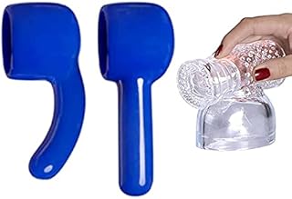 3 Pack Massager Attachment Accessories Massage Accessory Attachments Silicone (Blue+Clear)