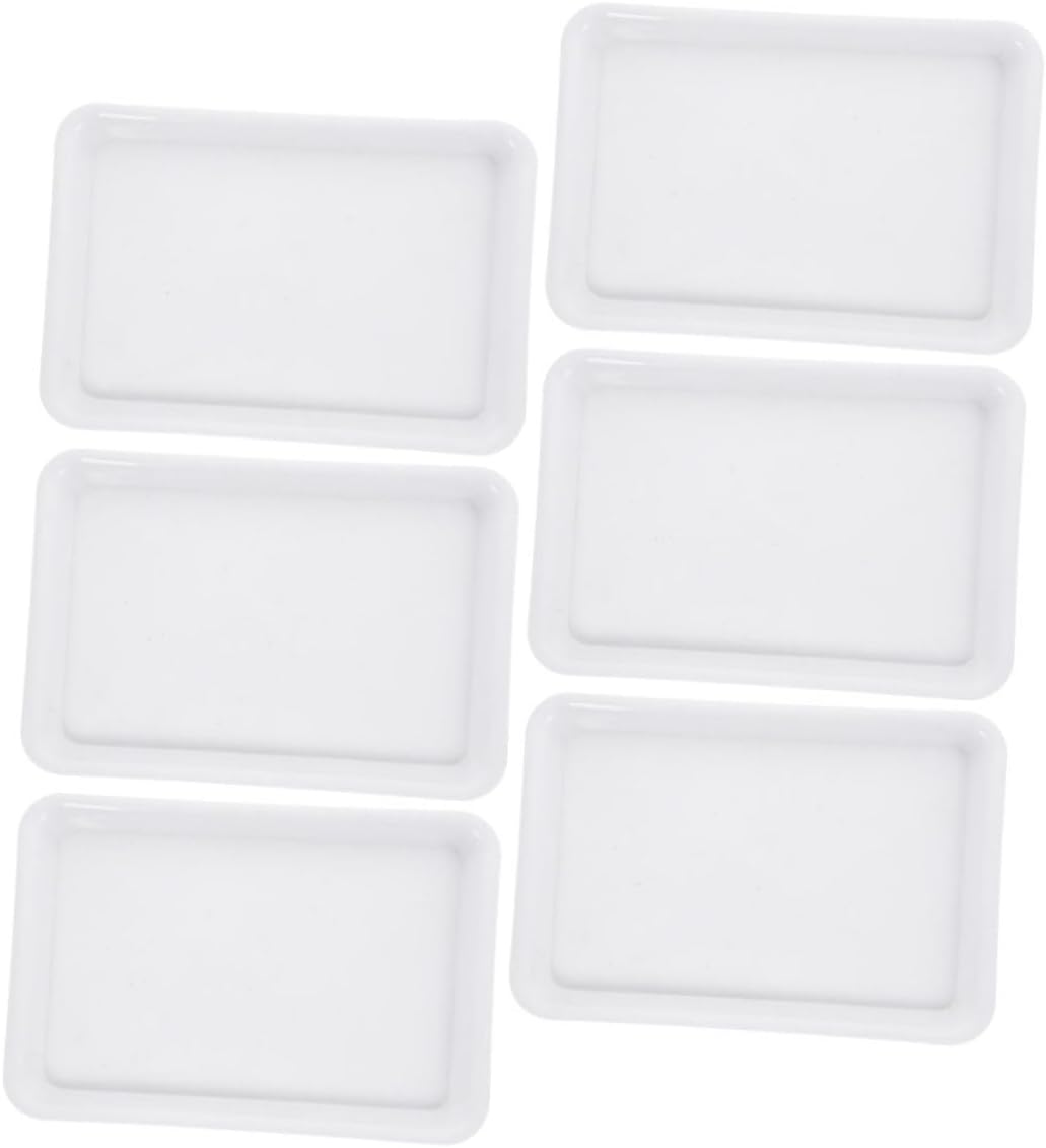 balacoo 18pcs Rectangular Plant Saucer Tray for Pots Reusable Water Drainage for Indoor and Outdoor Gardening for Bonsai and Flower Pots