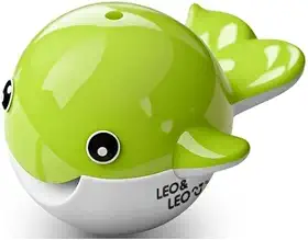 Apontador Duplo Baleia 2 Furos - Para Lápis Jumbo e Comum Fundo do Mar 1Und (Verde)