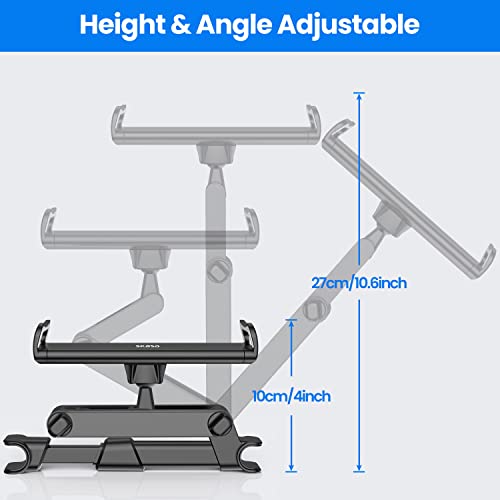 Tablet Halterung Auto,Tablethalterungen Auto - Ausziehbare KFZ Tablet Halter Kopfstütze,Universal 360° DrehungTablet Kopfstützenhalter für iPad,Switch,Sumsung Tab,Smartphone und 4,7-13 Zoll Geräte