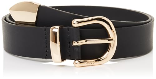 Ceinture Femme HUGO Nora_tri_sz30 10207222 accessoire de mode en cuir noir