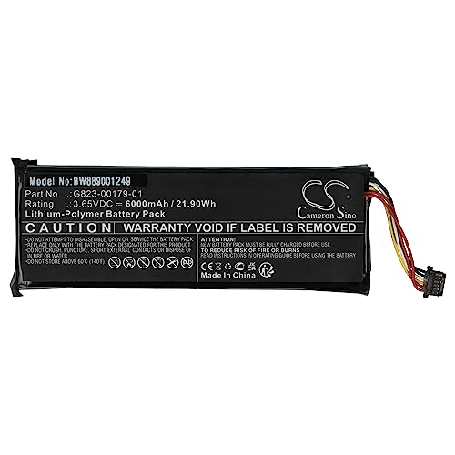 vhbw Batería reemplaza Google Nest G823-00179-01 para telefonillo, Video-telefonillo (6000 mAh, 3,65 V, Li-Poli)