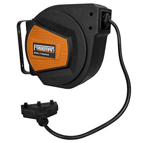 Freeman P14G50FECR 14-Gauge 50' Retractable Extension Cord Reel