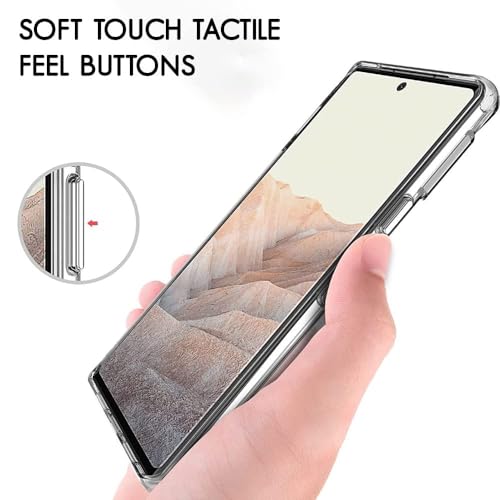 Image of TheGiftKart Ultra-Hybrid Crystal Clear Back Case Cover for Google Pixel 7 | Shockproof Design | Hard Back Cover for Google Pixel 7 (PC & TPU, Magsafe Compatible, Clear)