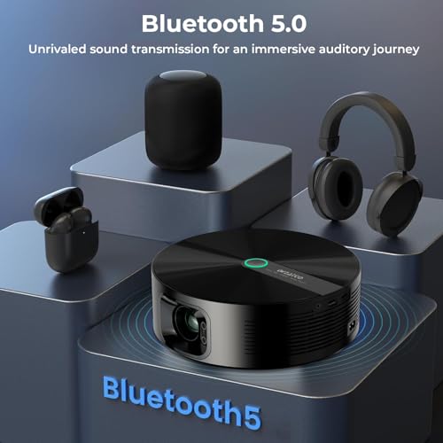 Image of WZATCO Yuva Aura, Native 1080P, Auto Focus & Keystone, 4K Support, 10500 Lumens, 180 inch Screen | Android 9.0 with Netflix, Prime etc | WiFi 6 & BT | Dust Proof | HDMI ARC, Black