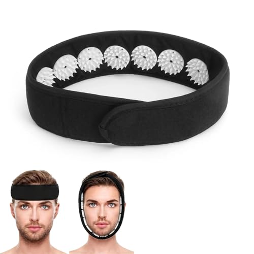 Massage Stirnband Akupressurband Kopfband mit Akupressur Druckpunkt Akupressurmatte Akkupressurmatte Akkupressmatte Stachelmatte Acupressure Mat Akupunktur Matte für Reisen Migräne