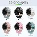 20mm Watch Band for Garmin Fenix 7S/6S/5S Plus/Fenix 8 43mm & Epix Pro 2 (42mm) - QuickFit Rose Gold Clasp Women's Soft Silicone Strap