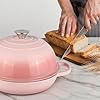 6QT Bread Dutch Oven Pot with Lid, Enameled Cast Iron Dutch Oven for Sourdough Bread Baking, Roasting, Stewing and Soup, Non-Stick Enamel Cookware for Oven/Stovetop, Perfect for Homemade Bread, Pink #1