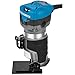 VEVOR Compact Router 1.25HP With Fixed Base, Plunge Base and Tilt Base, Variable Speed Wood Router Kit Max Torque 30,000RPM For Woodworking & Furniture Manufacturing
