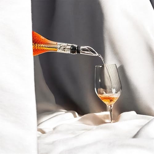 Foto von Weinkühlstab mit Belüfter aus Edelstahl - Premium Weinkühler - Dekantierer - Weingenuss in Sommelier-Qualität - Geschenk Frauen Männer - Rot und Weißwein Geschenkset