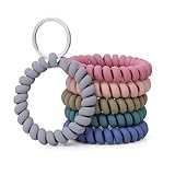 Wristlet Keychain Accessories Key Chains Women Cute Spiral Wrist Keychain Bracelet Keychains For Women Mom Sister Daughter Key Holder Sauna Sports