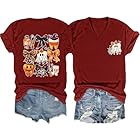 Dental Halloween Shirt Spooky Halloween Dentist T-Shirt for Women