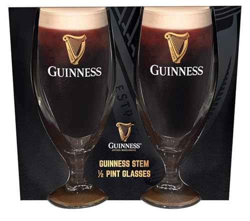 Shamrock Gift Company Guinness - Half Pint Stem Glasses - 2 Pack