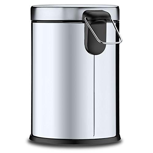 Lixeira Inox C/pedal E Balde 5 Lts Brinox Decorline Lixeiras Aço Inox