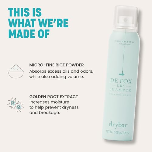 Drybar Detox Dry Shampoo Coconut Colada Scent - Full Size | Absorbs Excess Oil, Leaves Hair Looking and Feeling Clean & Refreshed with Extra Volume, All Hair Types