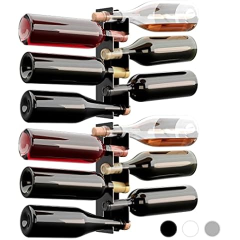 LUFLIPS- Botellero de Pared metálico para Vino Cover