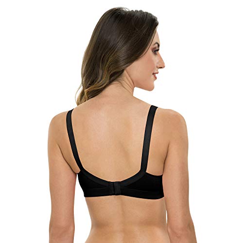 Image of Tweens Lite Wite - Minimiser Medium Padded Cotton Lycra Bra (Plus Size) - Triple Hook - Full Coverage - Wirefree - Seamless T-Shirt Bra