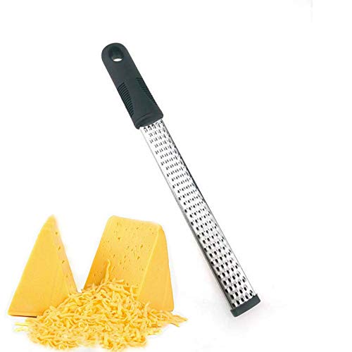 Cheese Zester Grater With Handle Stainless Steel Zester Kitchen Tool For Lemon Chocolate, Garlic, Vegetables, Fruit #TOP7