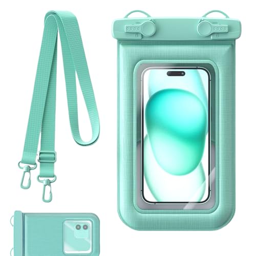 impermeable para teléfono móvil, flotante a prueba de fugas, con ventana táctil transparente, duradera y sellada, equipo de protección para smartphone, kayak, vela, schno,